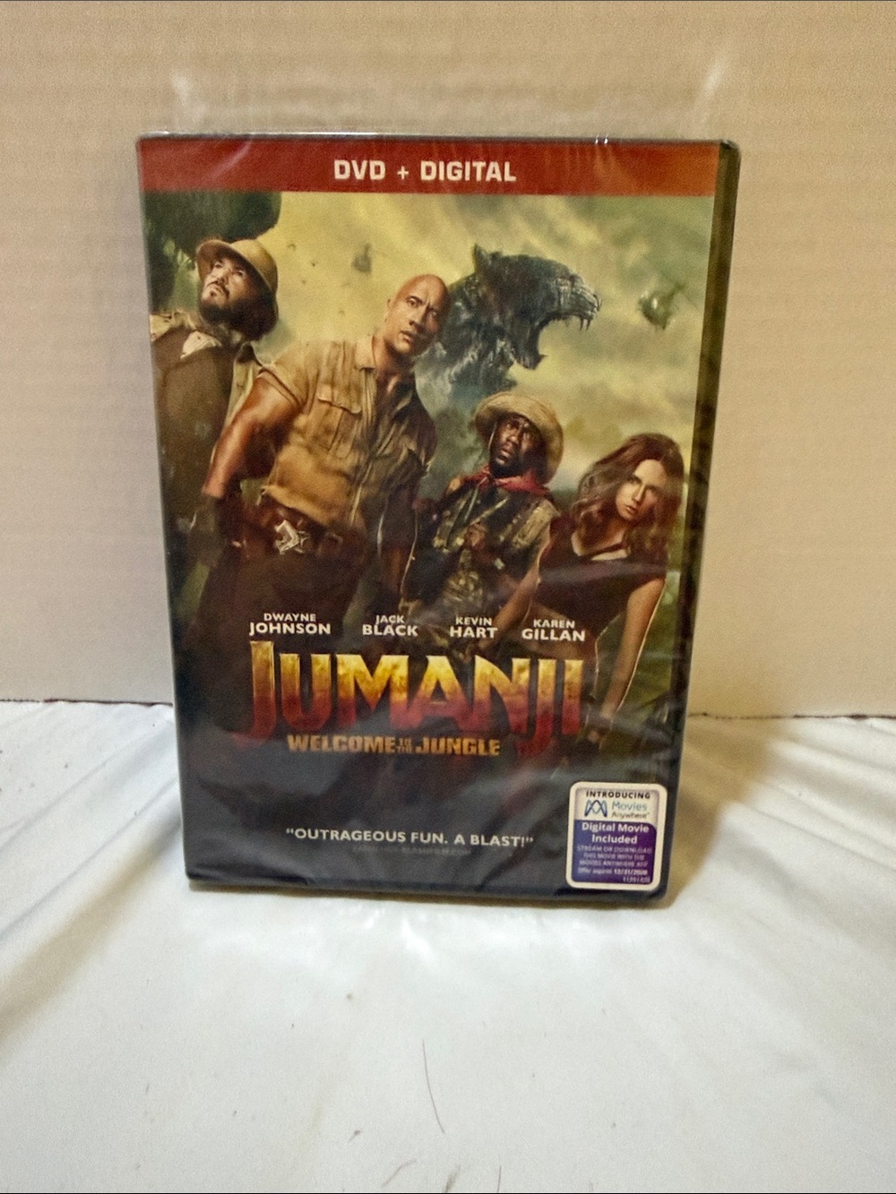 Jumanji: Welcome to the Jungle DVD + Digital (Black)